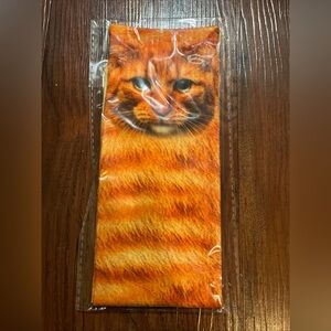 Orange 3D Cat Paw Socks